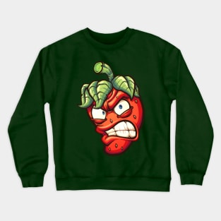 Angry Strawberry Crewneck Sweatshirt